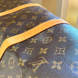 LOUIS VUITTON Keepall 60 Brown Monogram Canvas Vintage Duffle Bag TS3901