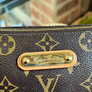 LOUIS VUITTON Eva Brown Monogram Canvas Clutch Bag