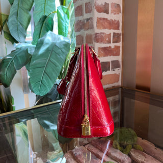 LOUIS VUITTON Alma PM Indian Rose Monogram Vernis Leather Handbag