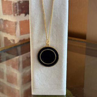 BURBERRY Logo Pendant Necklace