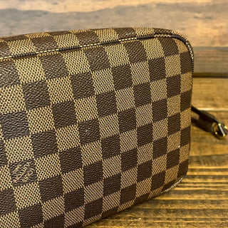 LOUIS VUITTON Neverfull MM Damier Ebene Brown Canvas Tote