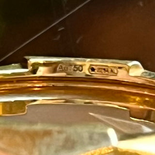 GUCCI 18K Yellow Gold Link To Love Ring SZ 17