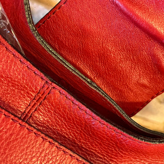 CHLOE Paddington Vermillion Leather Hobo