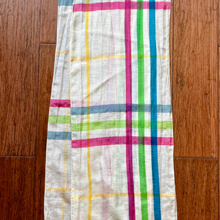 BURBERRY Cotton Silk Multicolor Scarf
