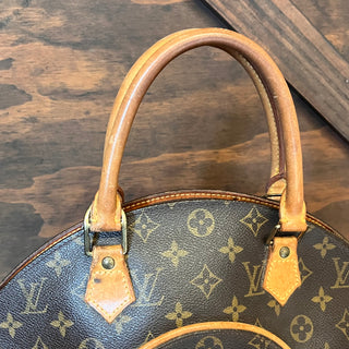 LOUIS VUITTON Ellipse MM Brown Monogram Canvas Top Handle Bag
