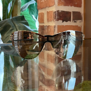 VERSACE MOD2172/B Gold Mirrored Greca Stars Crystal Sunglasses