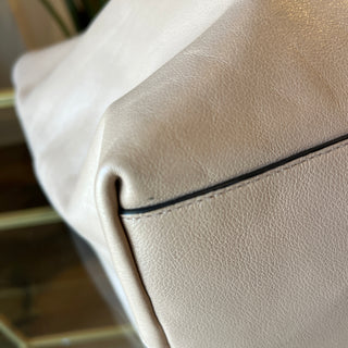 PRADA Argilla Glacé Calf Leather Beige Tote Bag