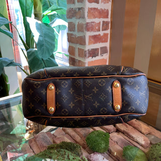 LOUIS VUITTON Galleria PM Brown Monogram Canvas Hobo Bag