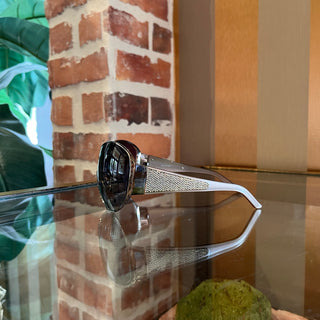 VALENTINO 5451/S Beige Acetate Sequin Shield Sunnies