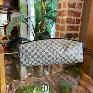 GUCCI Blue GG Supreme Web Messenger Bag