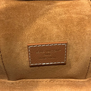 LOUIS VUITTON Low Key Vanity Pouch Cognac Calfskin Leather Top Handle Bag
