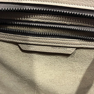 CELINE Luggage Micro Greige Drummed Calfskin Tote