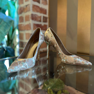 DIOR Metallic Gold Sequin Embellished Heels SZ 39.5 (US 9.5)