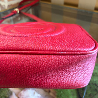 GUCCI Red Interlocking G Soho Disco Small