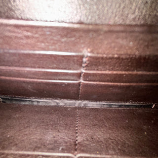 GUCCI Black Leather Guccissima Wallet on Chain