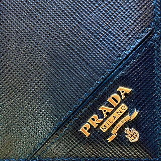 PRADA Bifold Black Saffiano Leather Wallet