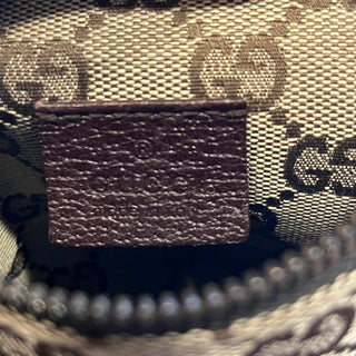 GUCCI Beige GG Monogram Canvas Double Pocket Belt Bag