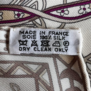 HERMES Cavaliers Du Caucase Silk Scarf