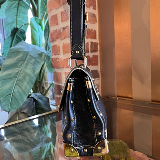 LOUIS VUITTON Le Talentueux Black Suhali Leather Shoulder Bag