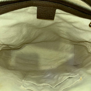 GUCCI Small Ophidia Day Beige Ebony GG Supreme Monogram Canvas New Acero Calfskin Backpack Bag