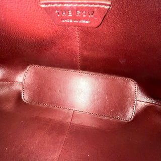 THE ROW Mel Red Goat Leather Clutch