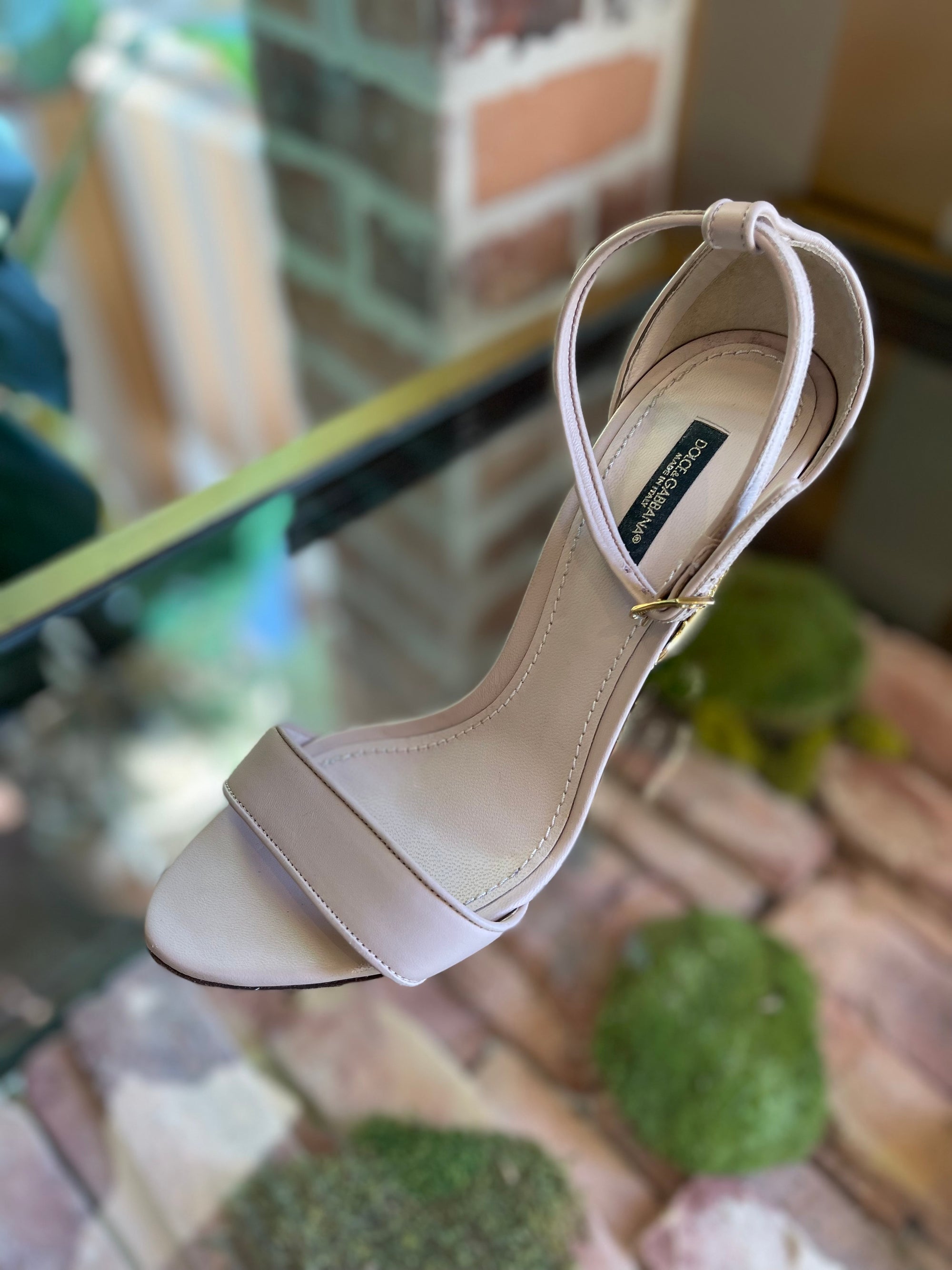 DOLCE & GABBANA Pink Sculpted High Heels Sandals 39.5
