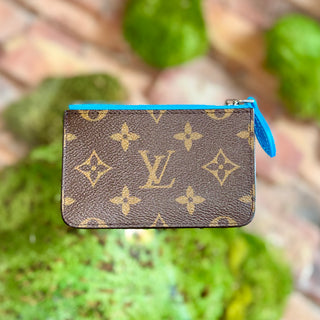 LOUIS VUITTON Blue Romy Card Holder