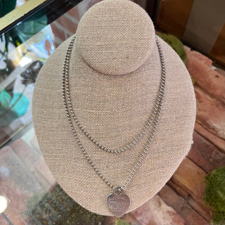 TIFFANY & CO Sterling Silver Return To Heart Necklace