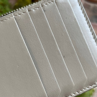 SAINT LAURENT Fragments Beige Leather Card Case