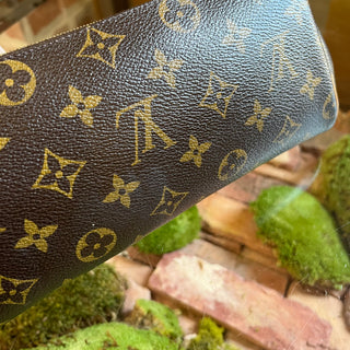 LOUIS VUITTON Eva Brown Monogram Canvas Clutch Bag