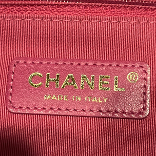 CHANEL Written In Chain Tweed Bowling Bag