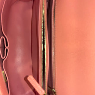 CHANEL Pink Caviar Leather Top Handle