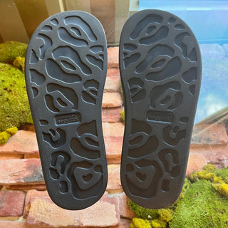 ALEXANDER MCQUEEN Hybrid Black Rubber Slides