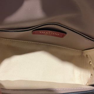 VALENTINO GARAVANI Mini Rockstud Pink Smooth Leather Crossbody Bag