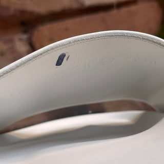 HERMES Biarritz White Leather Slides SZ 39 (US 9)