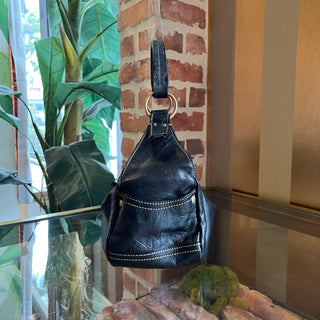 MIUMIU Vintage Black Leather Small Shoulder Bag