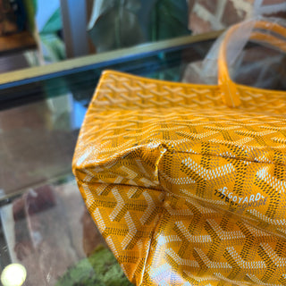 GOYARD Yellow Goyardine Saint Louis PM Tote