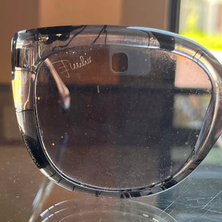 EMILIO PUCCI EP740S Gray Clear Acetate Round Sunglasses