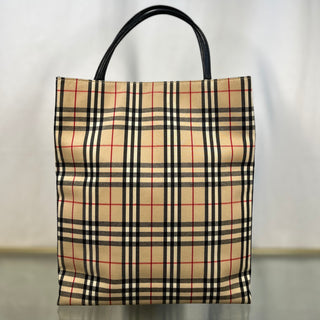 BURBERRY Vintage Check Canvas Tote