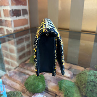 VERSACE Virtus Tweed Crossbody