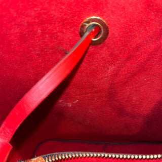 LOUIS VUITTON NeoNoe MM Red Monogram Canvas Bucket Bag