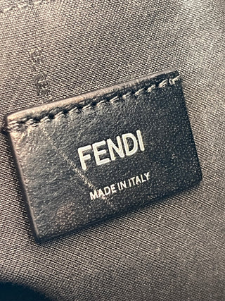 FENDI Multicolor Mens Zucca Black Canvas Messenger Bag