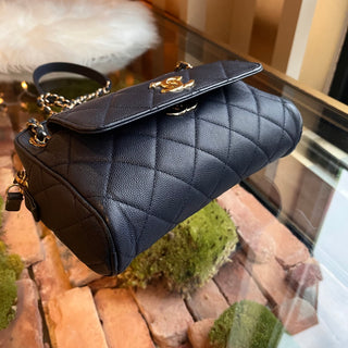 CHANEL In & Out Camera Case Small Quilted Caviar Crossbody Bag