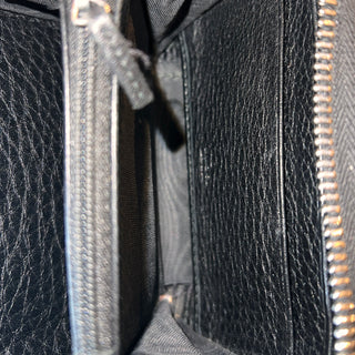 GUCCI Soho Black Interlocking G Compact Wallet