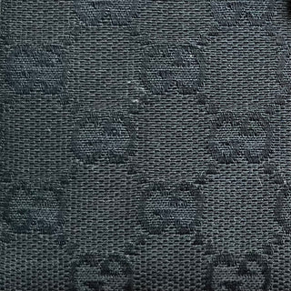 GUCCI Black GG Canvas Push Snap Checkbook