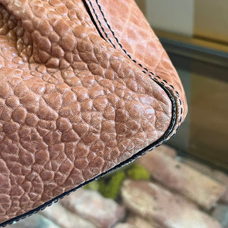 FENDI B Bag Osso Tan Nappa Patent Shoulder Bag
