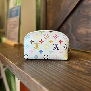 LOUIS VUITTON x Takashi Murakami PM Monogram Multicolor Canvas Cosmetic Pouch