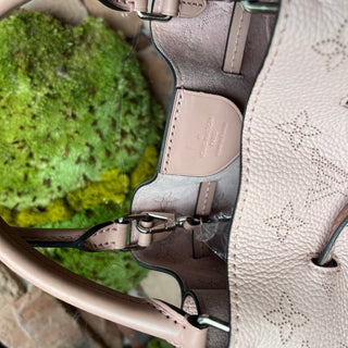 LOUIS VUITTON Girolata Magnolia Monogram Mahina Bucket Bag