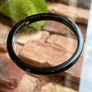 CHANEL Black Resin CC Narrow Bangle Bracelet