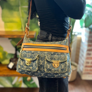 LOUIS VUITTON Baggy PM Monogram Denim Shoulder Bag